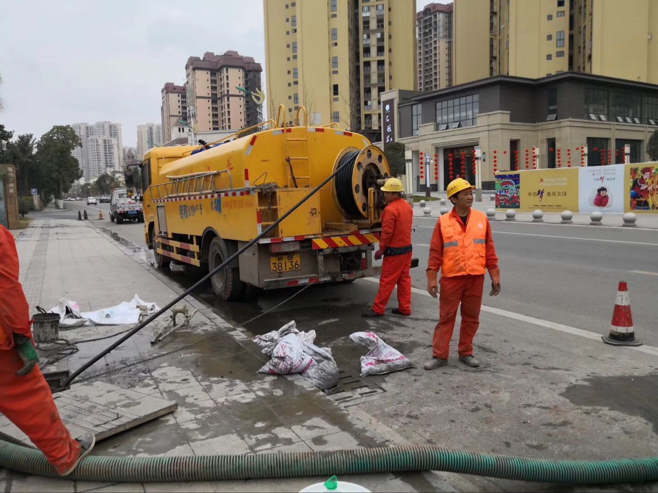 桑植排污管道清淤-管道清洗